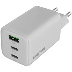 CANYON charger CU65ACC GaN 65W 2xPD 1xQC EU White - thumbnail 4