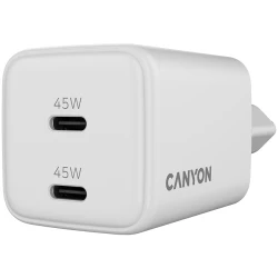 CANYON charger CU45AC GaN 45W 2xPD EU White - thumbnail 5