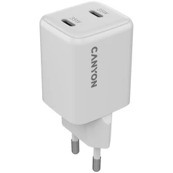 CANYON charger CU35CC GaN 35W 2xPD EU White - thumbnail 1