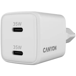 CANYON charger CU35CC GaN 35W 2xPD EU White - thumbnail 4