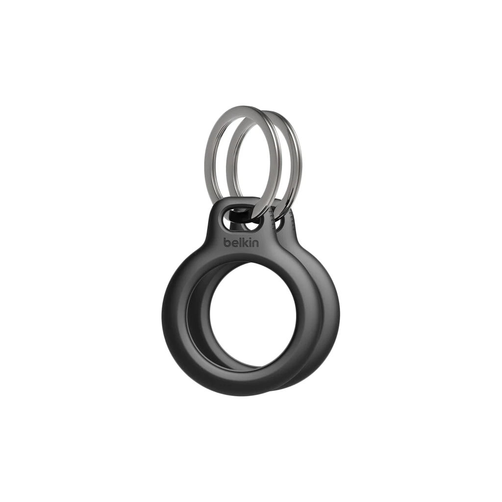 BELKIN Secure holder with Keyring for Airtag - 2 Pack Black - image 1