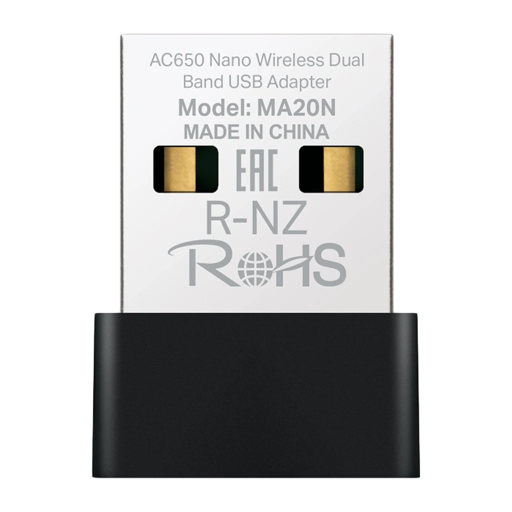 Mercusys MA20N AC650 Nano Wi-Fi USB Adapter - Dual-Band, 200 Mbps & 433 Mbps - image 1