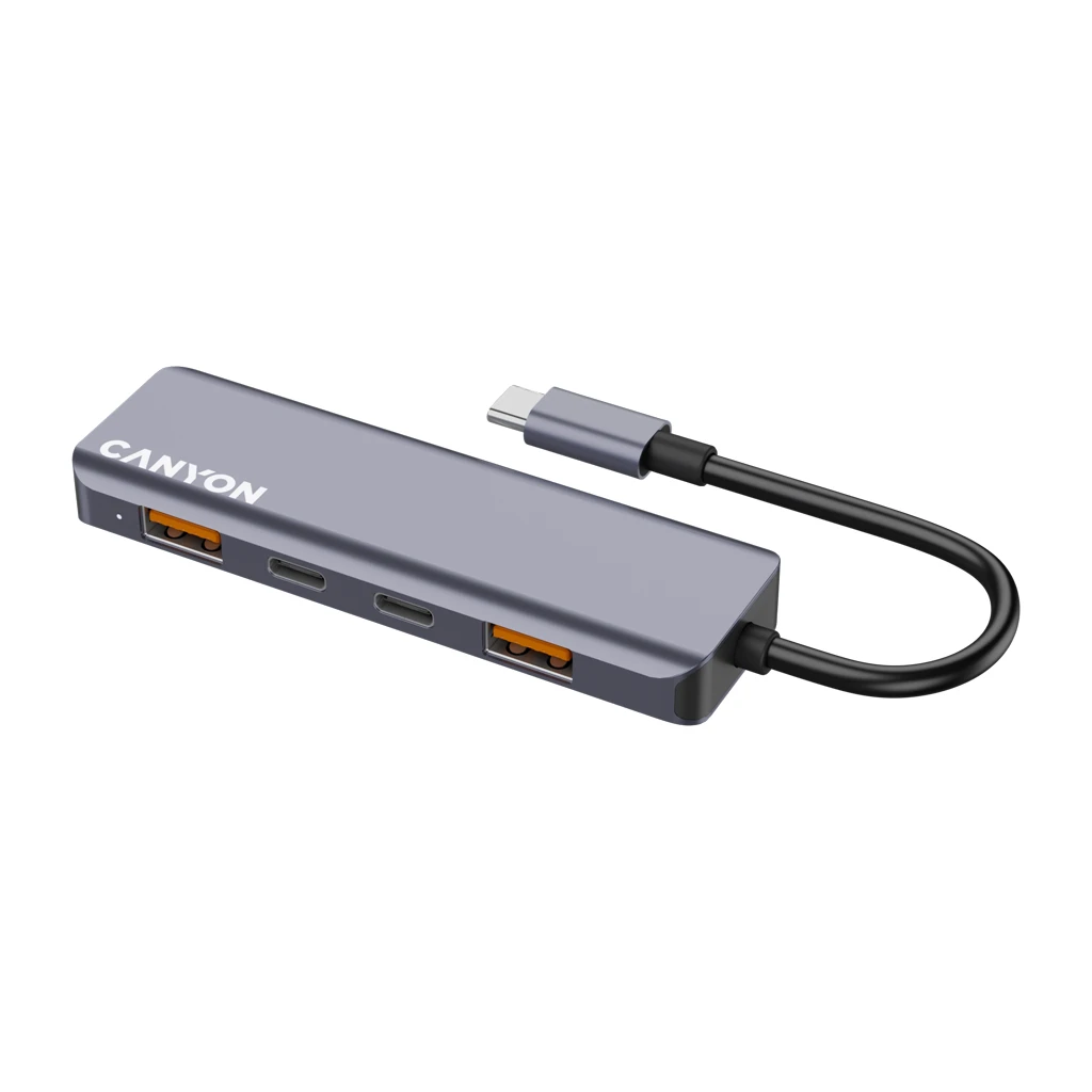 CANYON hub DS-18 5in1 USB-C Grey - image 1