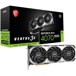 MSI Grafička Karta Nvidia GeForce RTX 4070 SUPER 12G VENTUS 3X OC - 12GB GDDR6X, 3xDP, Overclocked - thumbnail 1