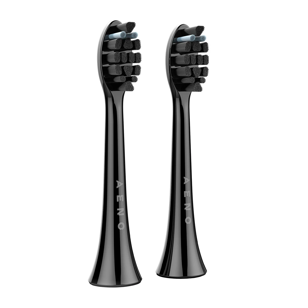AENO Replacement toothbrush heads Black Dupont bristles 2pcs in set for ADB0004/ADB0006 and ADB0003/ADB0005 - image 1