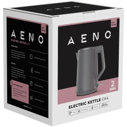 AENO Electric Kettle EK4: 1850-2200W 1.5L Strix Double-walls Non-heating body Auto Power Off Dry tank - thumbnail 6