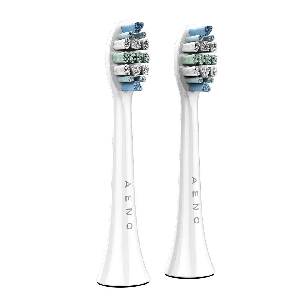 AENO Replacement toothbrush heads White Dupont bristles 2pcs in set for ADB0003/ADB0005 and ADB0004/ADB0006 - image 1