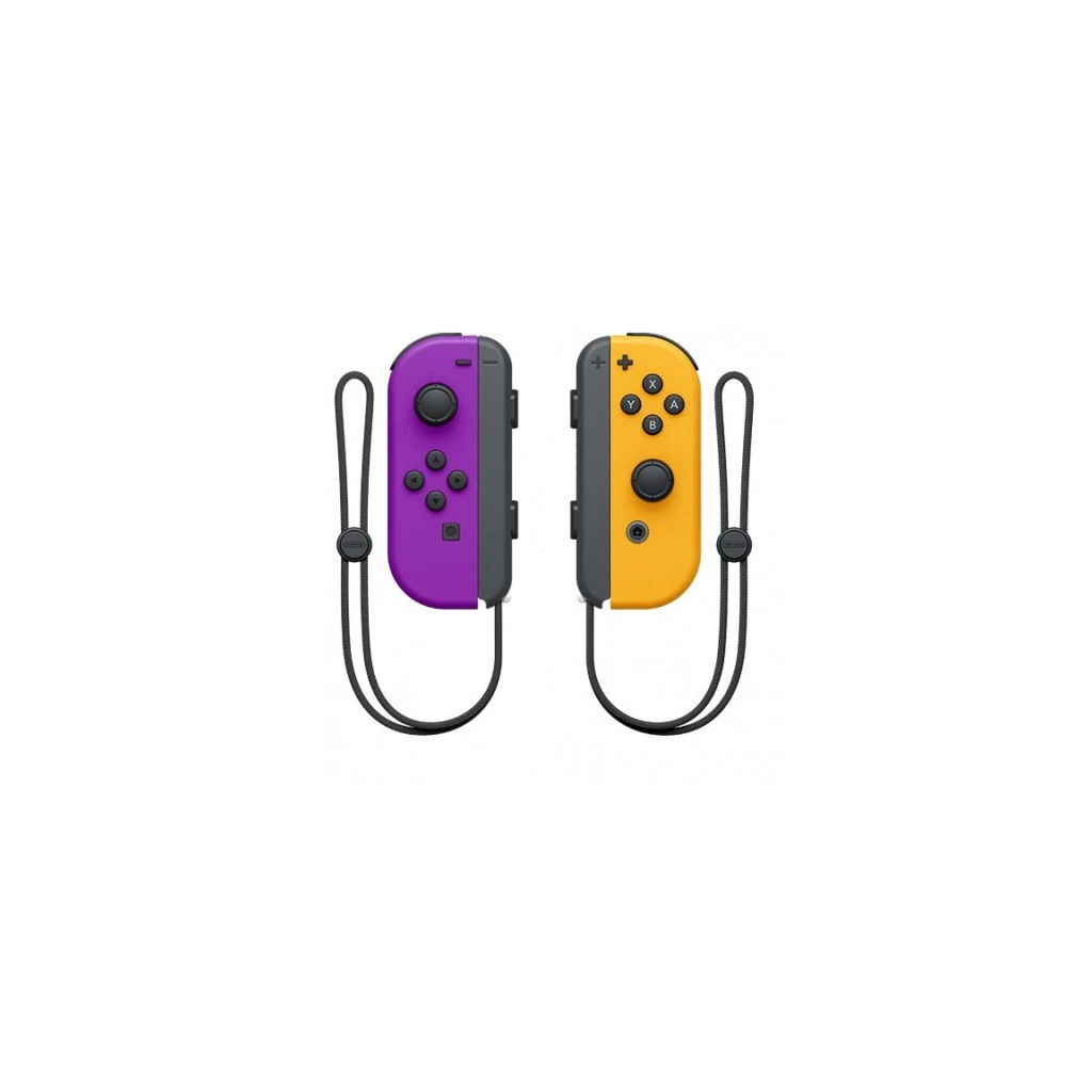 Nintendo Switch Joy-Con Pair Neon Purple + Neon Orange - image 1