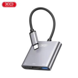 XO HUB011 USB Type-C Multi-hub 3in1 - thumbnail 1