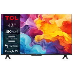 TCL 43"V6B 4K TV Google OSHDR10 and HDR HLG; HDMI 2.1;Game Master 2.0; Dolby Audio - thumbnail 1