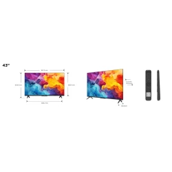 TCL 43"V6B 4K TV Google OSHDR10 and HDR HLG; HDMI 2.1;Game Master 2.0; Dolby Audio - thumbnail 2