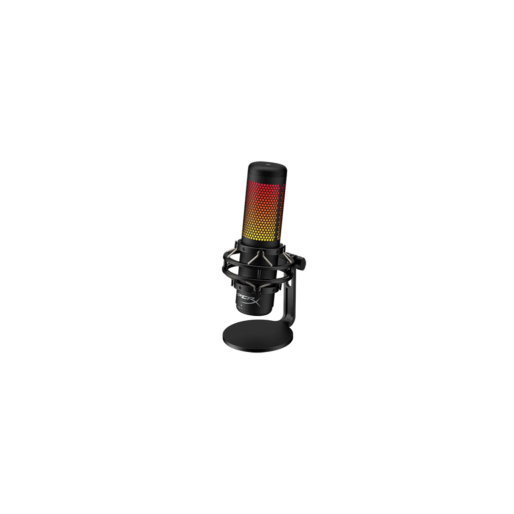 HyperX QuadCastUSB Microphone (Black-Red)Red Lighting - image 1