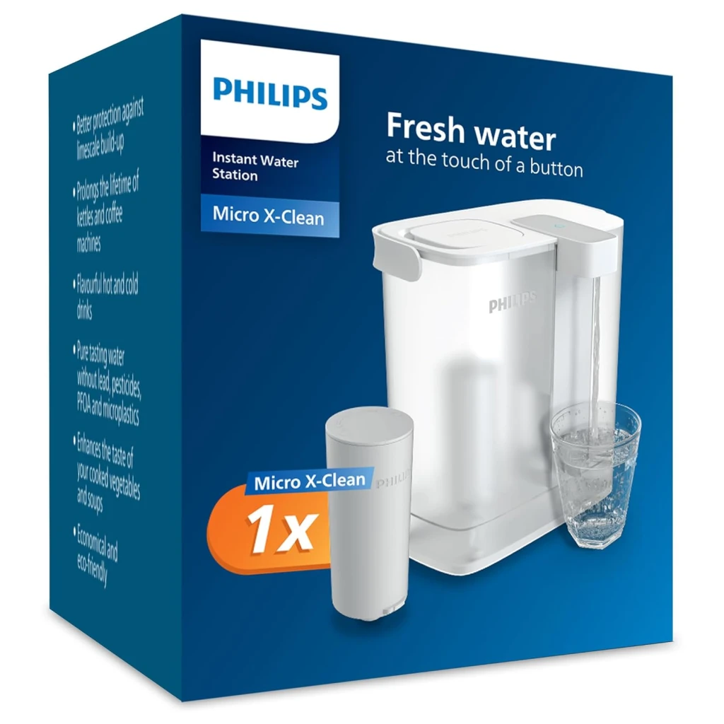 Philips Instant Spremnik za Filtriranje Vode AWP2980/10 - Kapacitet 3L, Uklanja Nečistoće, BPA Besplatan - image 1