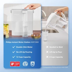 Philips Instant Spremnik za Filtriranje Vode AWP2980/10 - 3 Filtera, Kapacitet 3.6L - thumbnail 3
