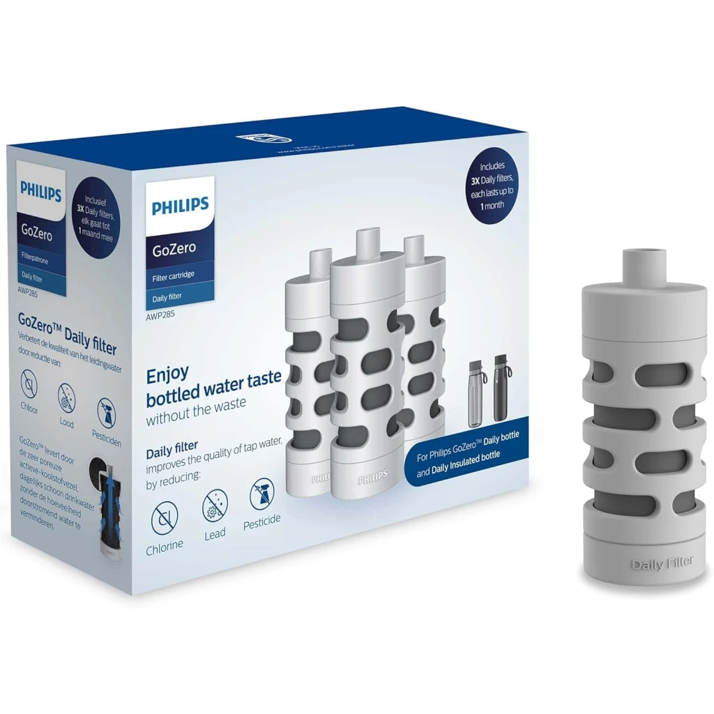 PHILIPS Filter uložak za boce AWP285/31 (3 filtera u pakovanju) - Ultra Čista Voda, Uklanja Nečistoće, Smanjuje Klor - image 1