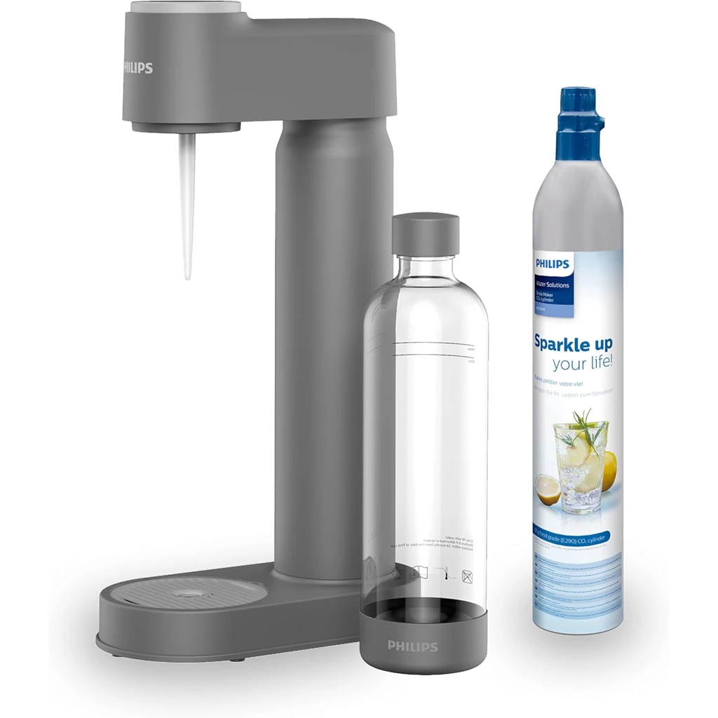 PHILIPS Aparat za pravljenje soda vode, sivi, ADD4901GR/10 - 60l/h, 2l spremnik, LED displej, automatsko isključivanje - image 1