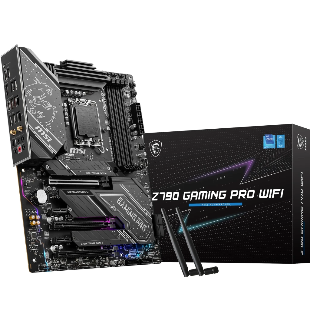 MSI Z790 GAMING PRO WIFI Matična Ploča ATX - Podržava Intel Core 12/13/14. Gen Procesore LGA, PCIe 5.0, Wi-Fi 6E, DDR5 - image 1