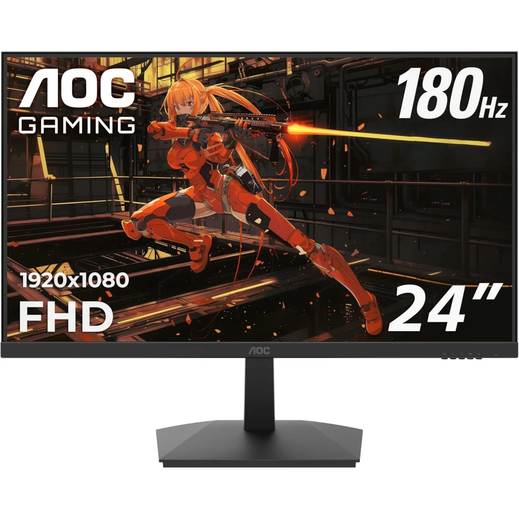 AOC 24G15N2 Gaming Monitor 23.8" VA, 180Hz, 1ms, Full HD, Adaptive Sync, Frameless, HDMI, DP - image 1