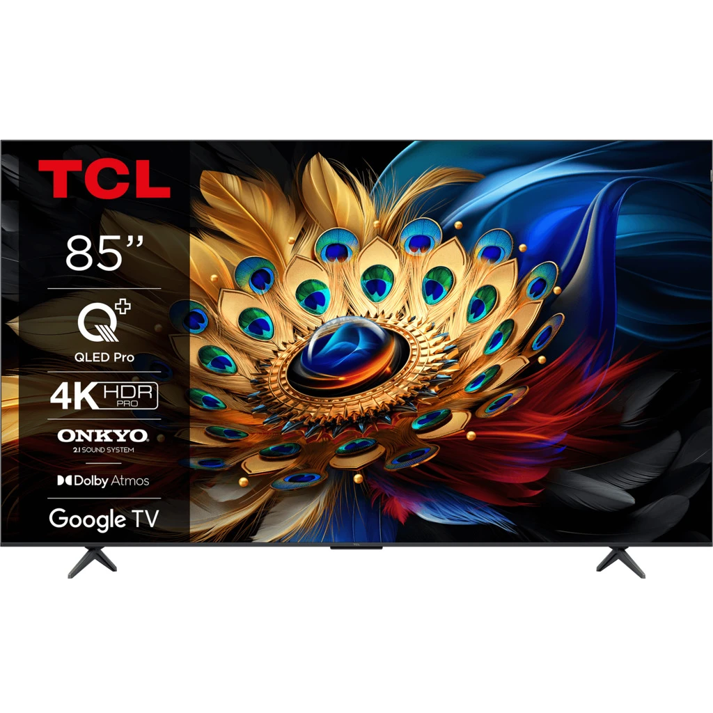 TCL 85"C655 4K QLED TVGoogle TV; QLED pro; 144HZMotion clarity pro; HDMI 2.1; 2.1 ONKYO - image 1