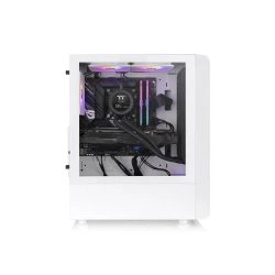 Thermaltake S200 TG ARGB Snow Mid tower, 3x ARGB 120mm Lite front fans - thumbnail 3