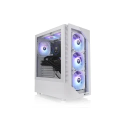 Thermaltake View 200 ARGB Snow Mid tower, tempered glass, 3x 120mm ARGB Lite fan - thumbnail 1
