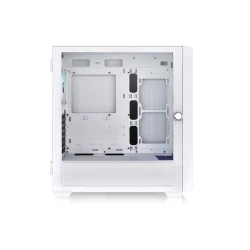 Thermaltake S250 TG ARGB SnowMid tower case, white,4x CT120 ARGB white fans - thumbnail 1