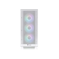 Thermaltake S250 TG ARGB SnowMid tower case, white,4x CT120 ARGB white fans - thumbnail 3