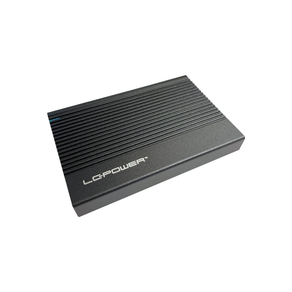 LC-Power LC-25U3-C Enclosure 2.5" SATA HDD/SSD USB-C port, USB 3.2, aluminium - image 1