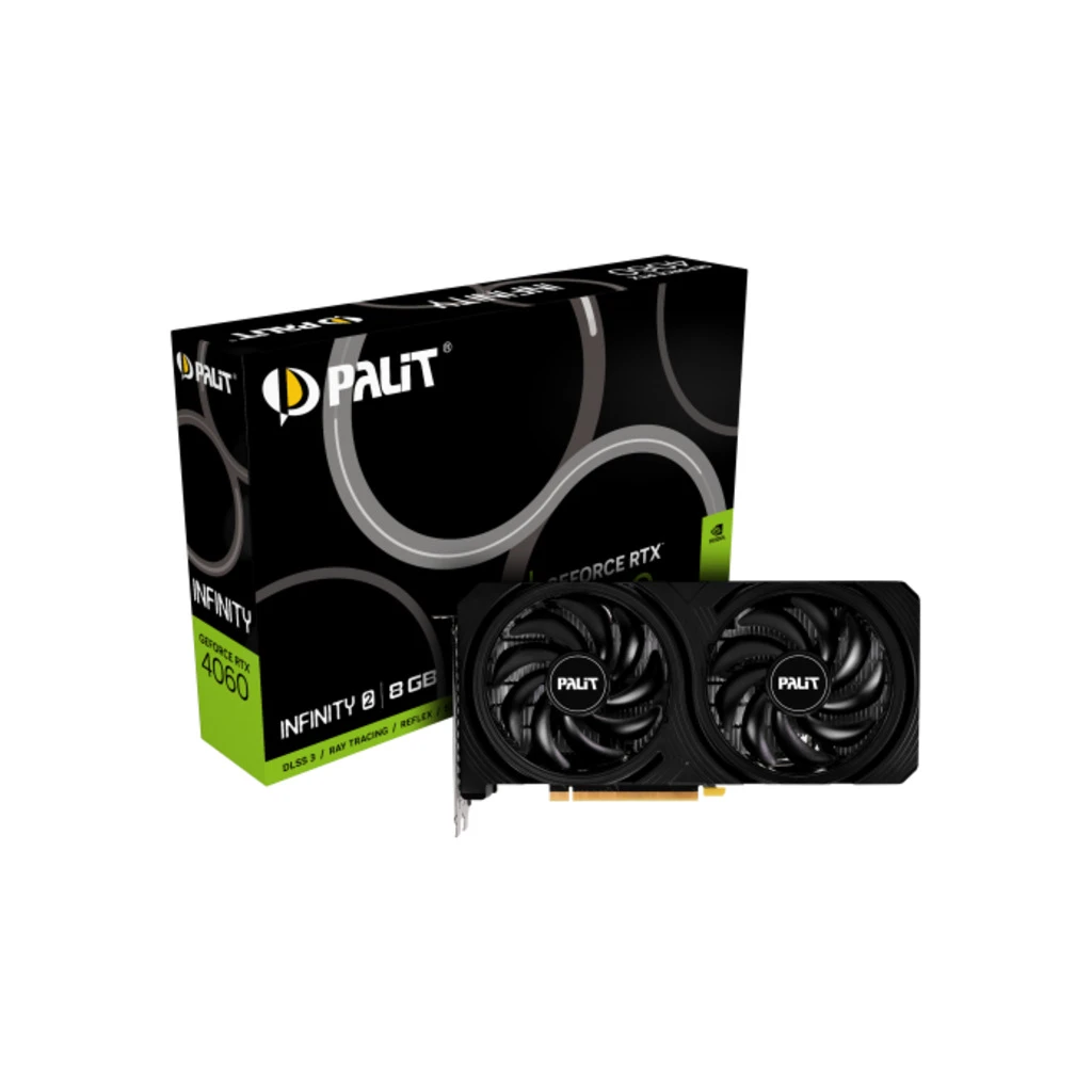 PALIT VGA 4060 Infinity 2 8GBGDDR6, 128bit, 3x DP, HDMI,Dual fan - image 1