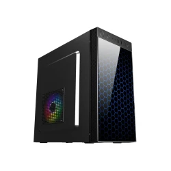 Spire case TRICER 1415 420WMicro ATX, 12cmtempered front glass, USB 2.0, USB 3.0 - thumbnail 1