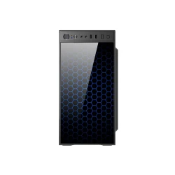 Spire case TRICER 1415 420WMicro ATX, 12cmtempered front glass, USB 2.0, USB 3.0 - thumbnail 2