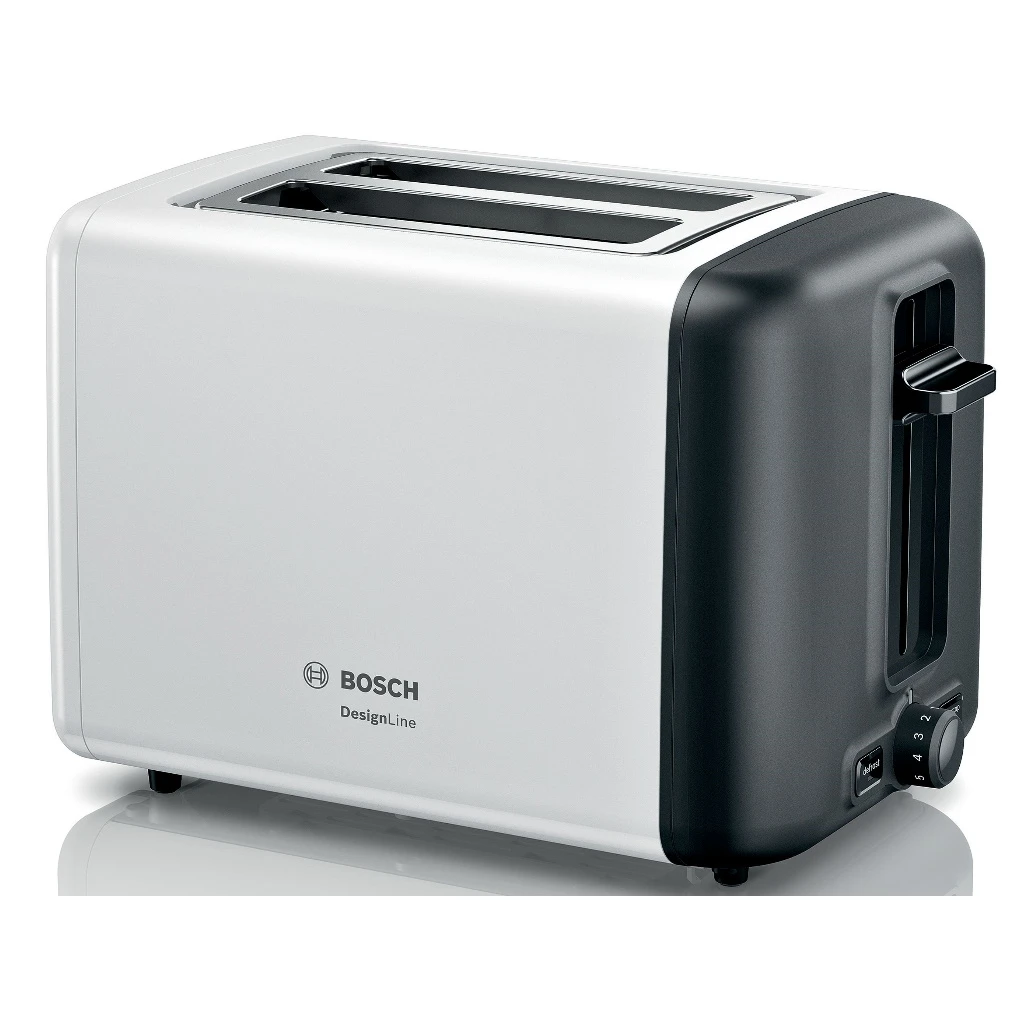 BOSCH Toster 2 kriške, DesignLine, Bijela,, 970 W - image 1