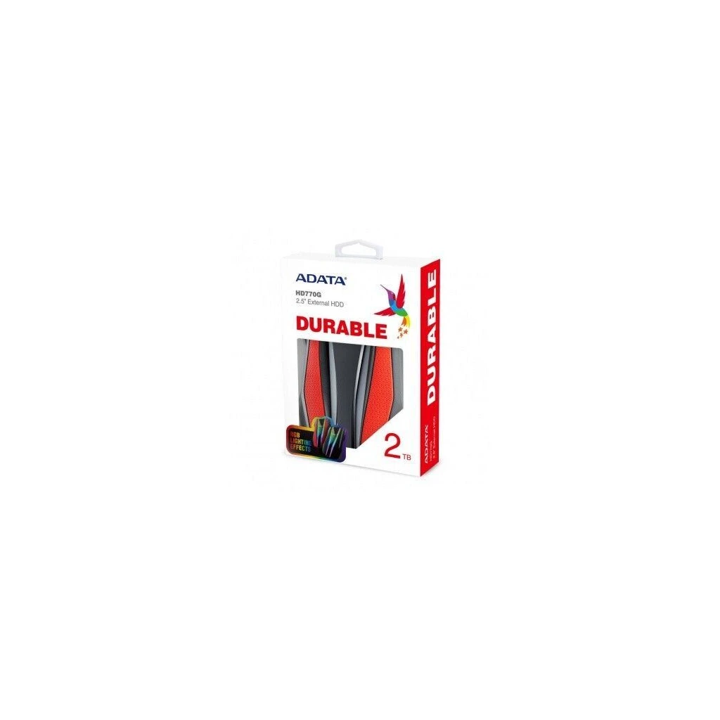 HDD EXT 2TB HD770G RED AD RGB USB 3.2 - image 1