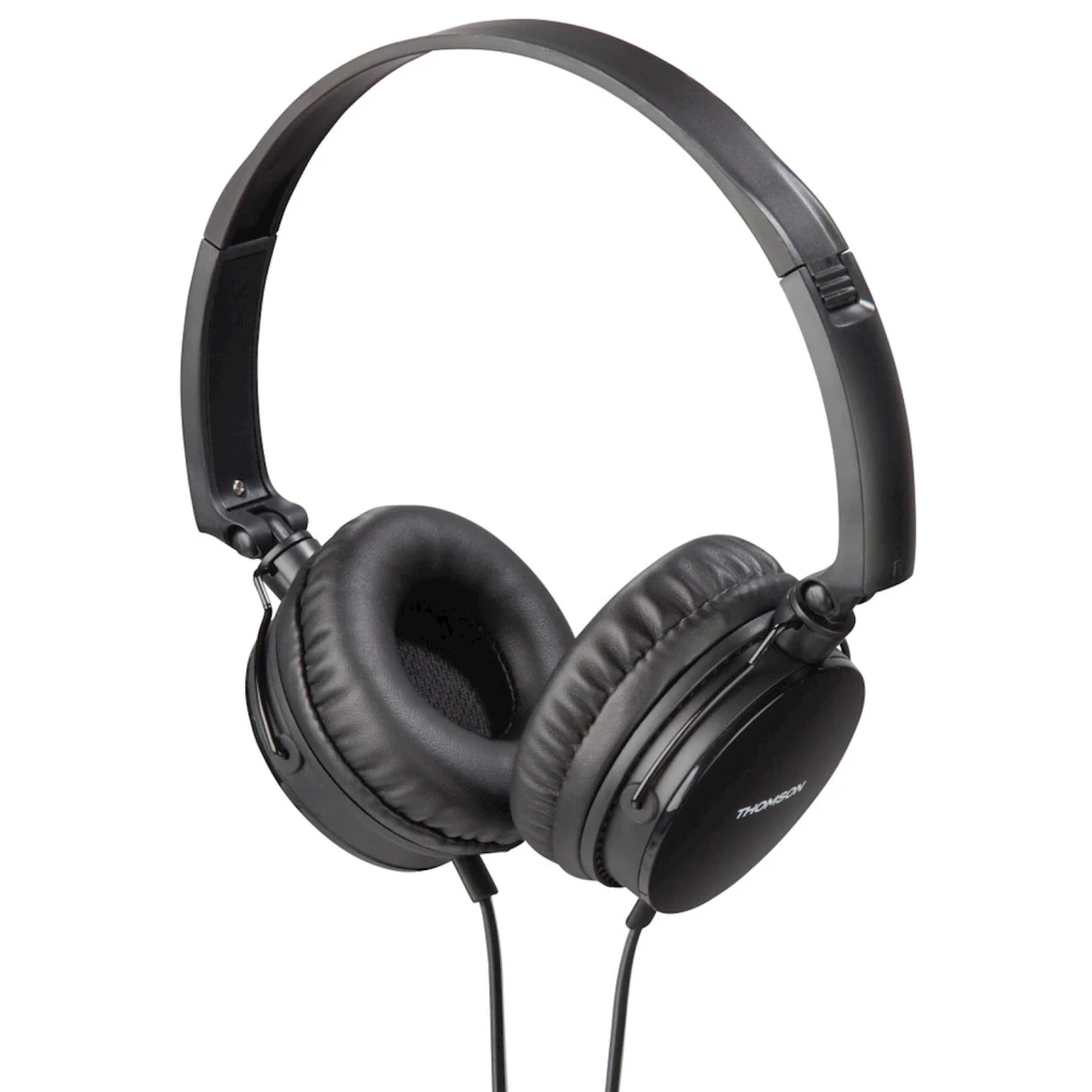 SLUŠALICE THOMSON HED2207BK + MIKROFON ON-EAR - image 1