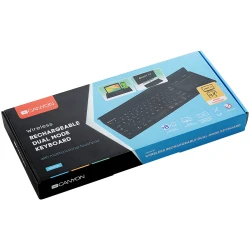 CANYON Bežična Tastatura HBTK7 EN Touch Wireless Black - Kompaktna, Višefunkcionalna, Tiha - thumbnail 4