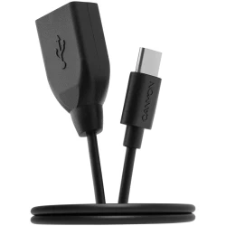 CANYON cable UC-3 USB-A to USB-C 10W 0.3m Black - thumbnail 1