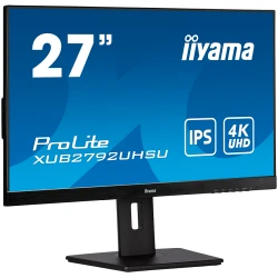 IIYAMA 27" IPS UHD Monitor 3840x2160 4K 4ms Podesivi Stalak 300cd/m² DVI HDMI DP - thumbnail 2