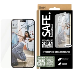 SAFE. by PanzerGlass® Screen Protector iPhone 16 Plus | Ultra-Wide Fit - thumbnail 1