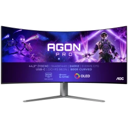 AOC Zakrivljeni OLED Monitor AG456UCZD AGON PRO 44.5" 3440x1440 240Hz 0.03ms HDR 10 - thumbnail 6