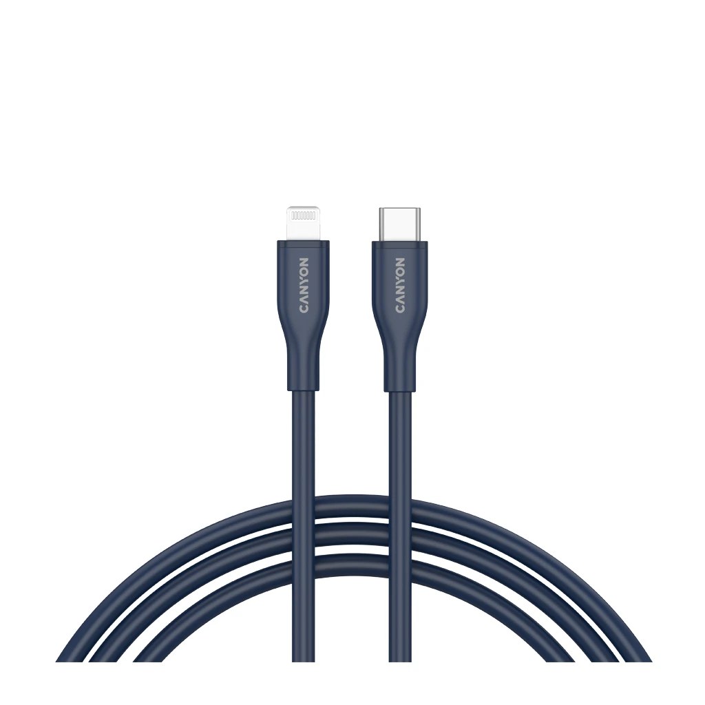 CANYON cable CLNM60 C-L 60W MFI 1m Silicon Blue - image 1