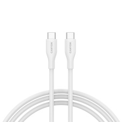 CANYON cable CC60SC10 C-C 60W 1m Silicon White - thumbnail 1