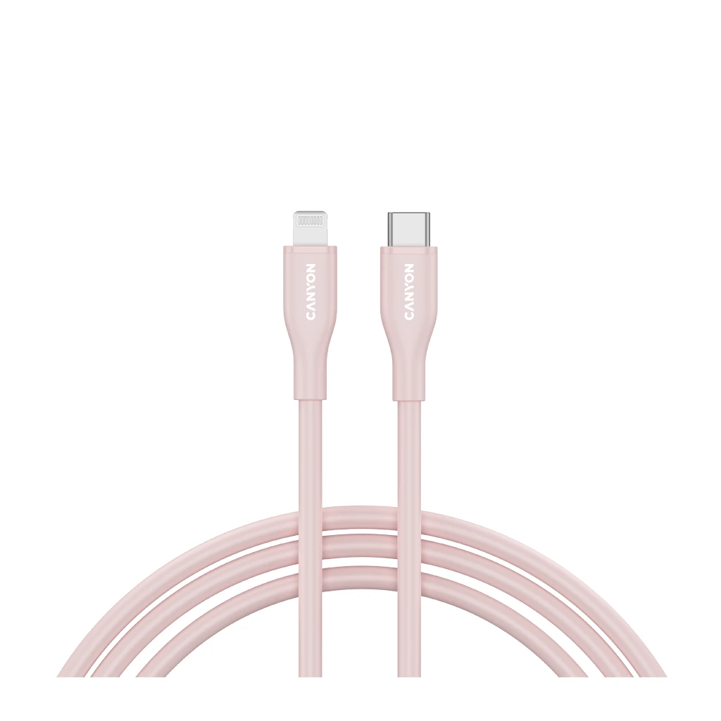 CANYON cable CLNM60 C-L 60W MFI 1m Silicon Pink - image 1