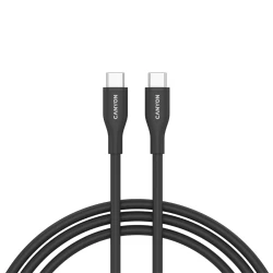 CANYON cable CC60SC10 C-C 60W 1m Silicon Black - thumbnail 1
