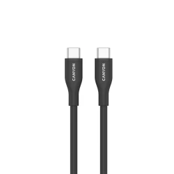 CANYON cable CC60SC10 C-C 60W 1m Silicon Black - thumbnail 2