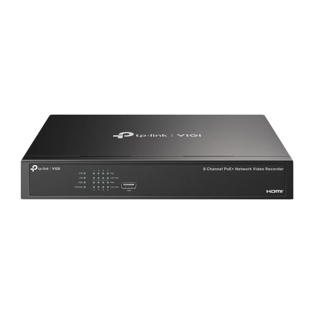 TP Link 8 kanalni PoE+ mrežni video snimač - H.265+/H.265/H.264+/H.264, do 8MP rezolucija, dekodiranje 8-ch@2MP/4-ch@4MP, 80 Mbps - image 1
