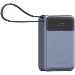 CANYON power bank OnPower 600 built-in cable 20000 mAh PD65W Dark Grey - thumbnail 2