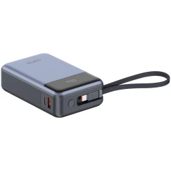 CANYON power bank OnPower 600 built-in cable 20000 mAh PD65W Dark Grey - thumbnail 4