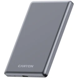 CANYON power bank OnPower 505 slim Magsafe 5000 mAh PD20W Dark Grey - thumbnail 2