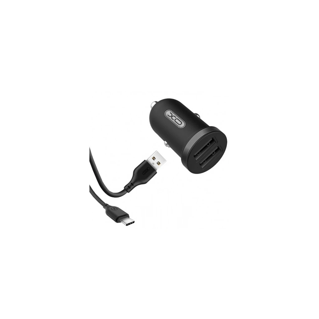 XO TZ08 Car charger + Micro USB Cable 1m - image 1