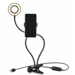 XO BGD001 Smartphone Led Ring 3" Holder Black - thumbnail 2